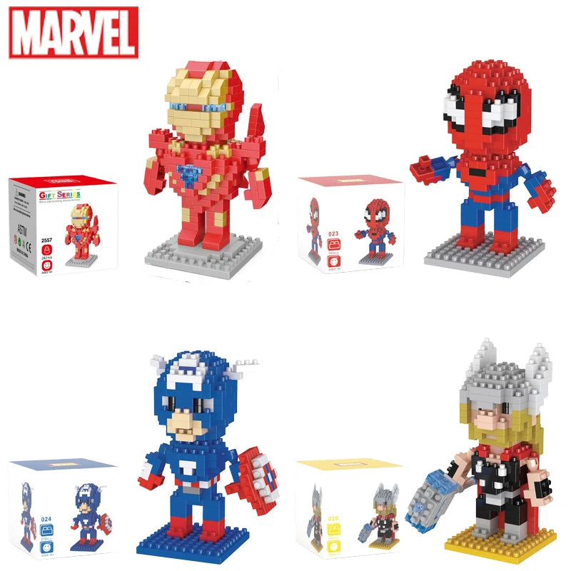 Marvel Legends lega marvel Spider Man Building Blocks Iron Man Block Cartoon Character building block Captain American Kids Toys
