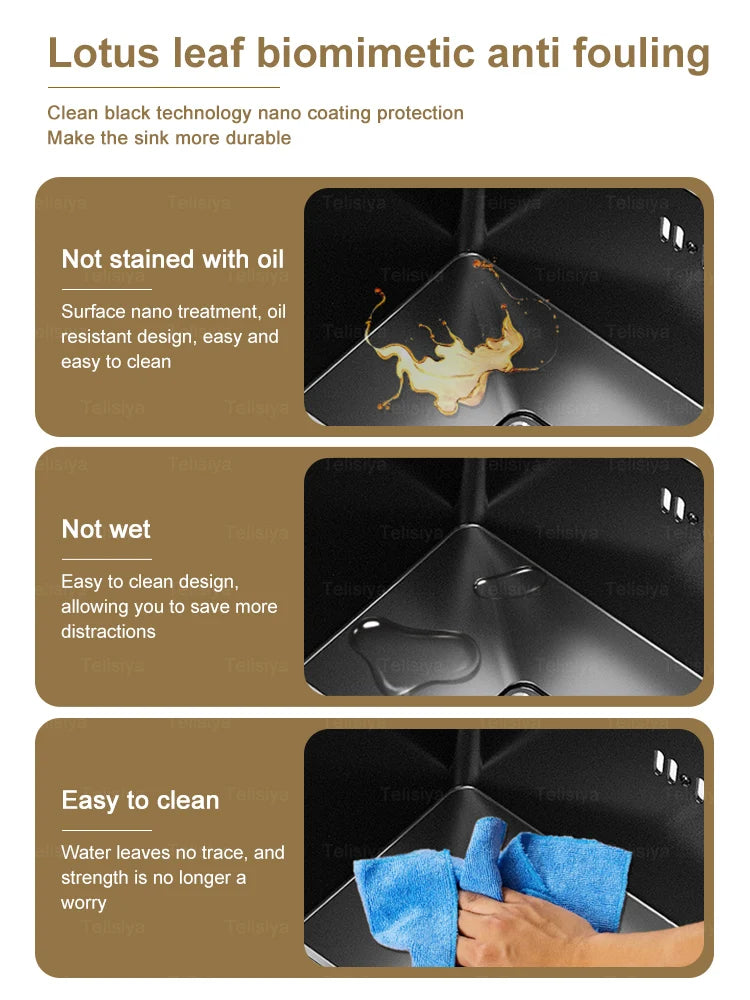 Hidden Sinks Stainless Steel Kitchen Sink Bar Small Single Slot With Lid Wash Basin Balcony Garden Campervan