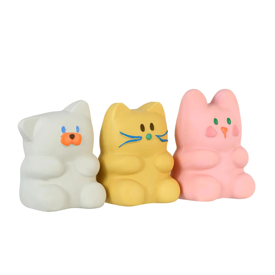 Squeaky Latex Dog Toys - Fun Beeping Pet Toys Set for Puppies & Dogs, Interactive Playtime Companions