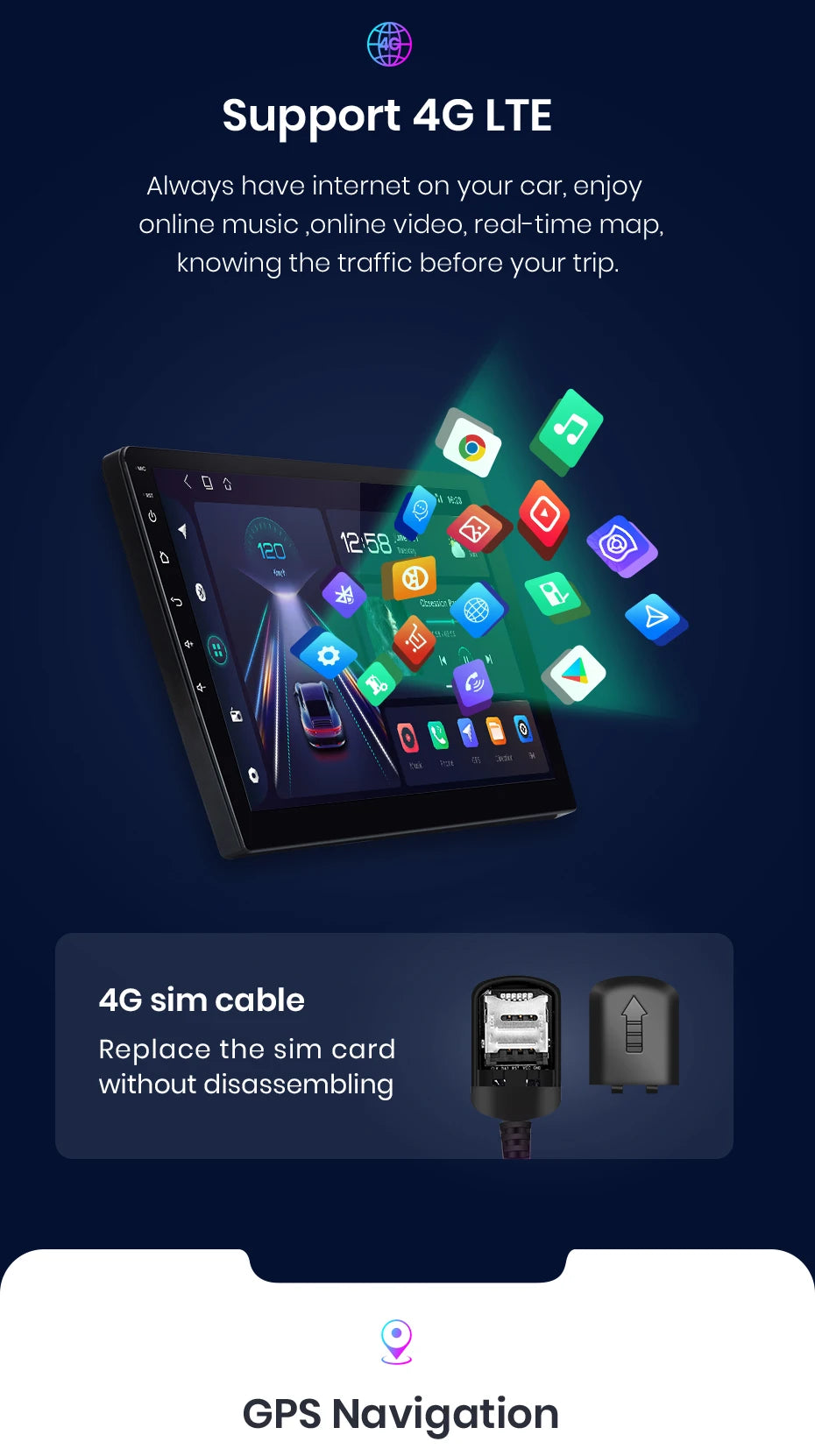 Junsunun CarPlay Android Auto Car Radio for Mercedes-Benz Vito 2 W639 Viano 2 2003-2015 GPS Intelligent Systems Stereo Multimedia