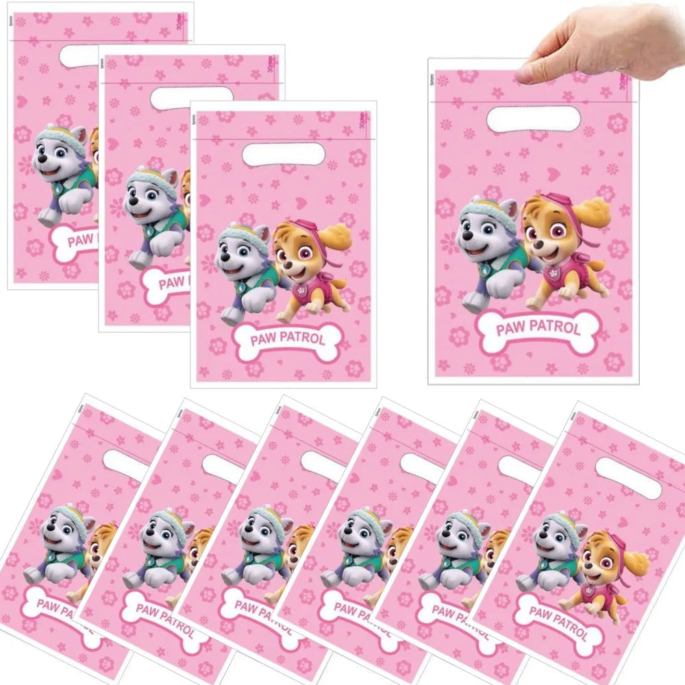 Paw Patrol Birthday Decorations Dogs Skye Disposable Tableware Party Package Tablecloth Kids Favor Childrens Party Supplies