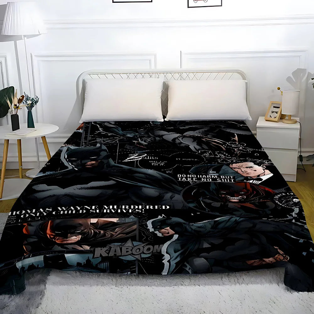 Bedding Adult Children Bed Sheet (no pillowcase) Droop Full Encirclement Mattress Anime For B-Batmans Cover Seasons Universal