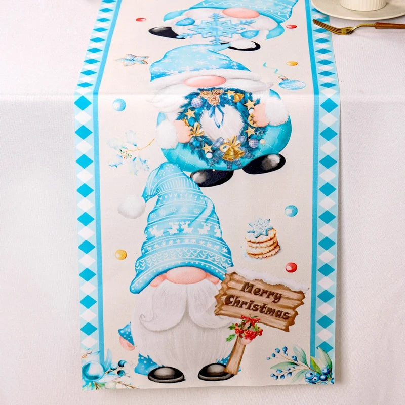 Christmas Table Runner Merry Christmas Decoration for Home Xmas Party Decor 2025 Navidad Notal Noel Ornament Happy New Year 2026
