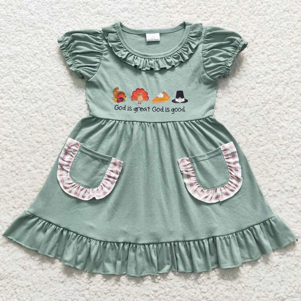 Hot Sale Baby Girls Clothes Thanksgiving Turkey Sibling Clothing Outfits Boutique Boys Clothes Infant Baby Rompers Girls Dress