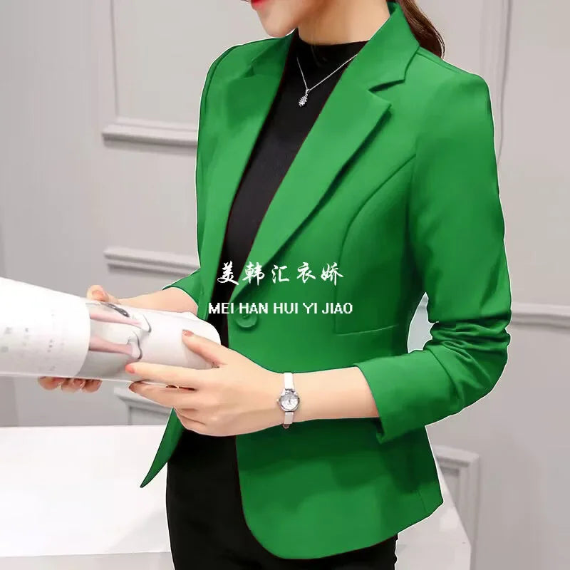 Slim Fit Women's Business Jacket Commuter StyleSmall Size Office Goddess Suit Top Casual ElegantChinese Fashion Coat