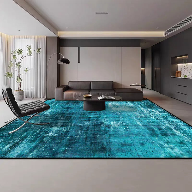 Nordic Solid Color Living Room Carpet Abstract Decoration Bedroom Bedside Large Rugs Modern Style Soft Plush Floor Mat Non-slip
