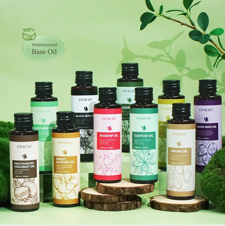 100ml Fractionated Coconut Oil Nourish Skin Repair Hair Organic Pure Carrier Oil Hair Care