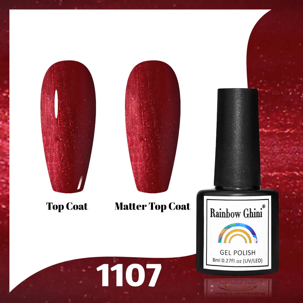 Gel Vernis à ongles semis permanents Paillettes 8Ml 150 couleurs