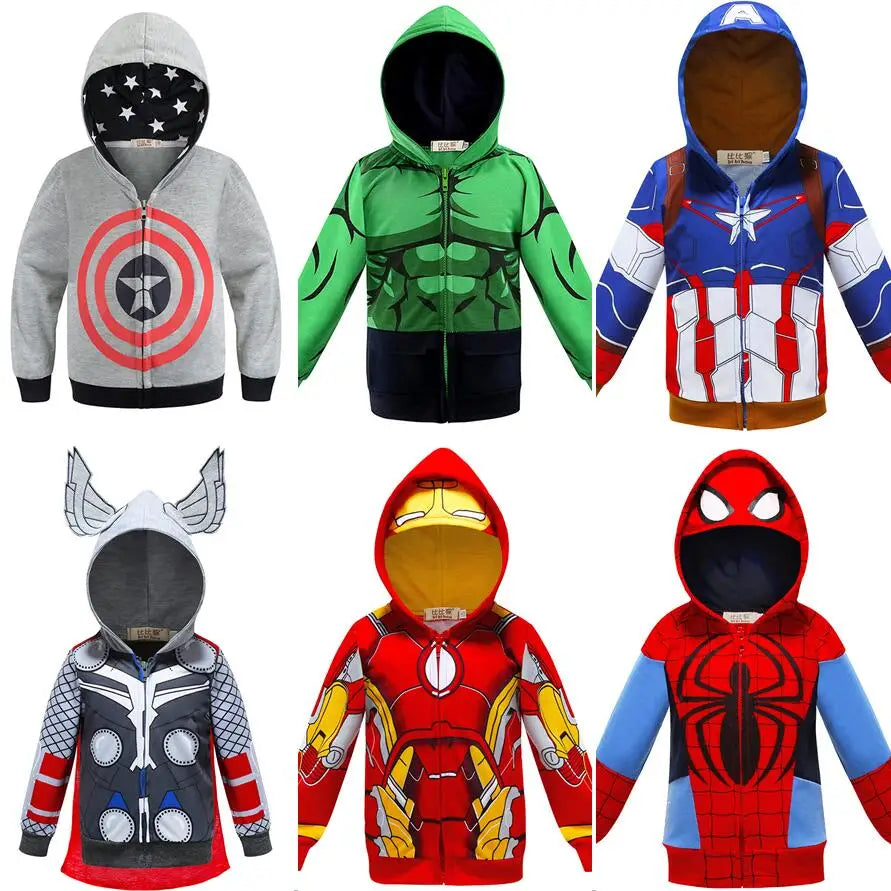 Manteau Marvel Iron Man Spiderman Captain América  Pintemps/Automne