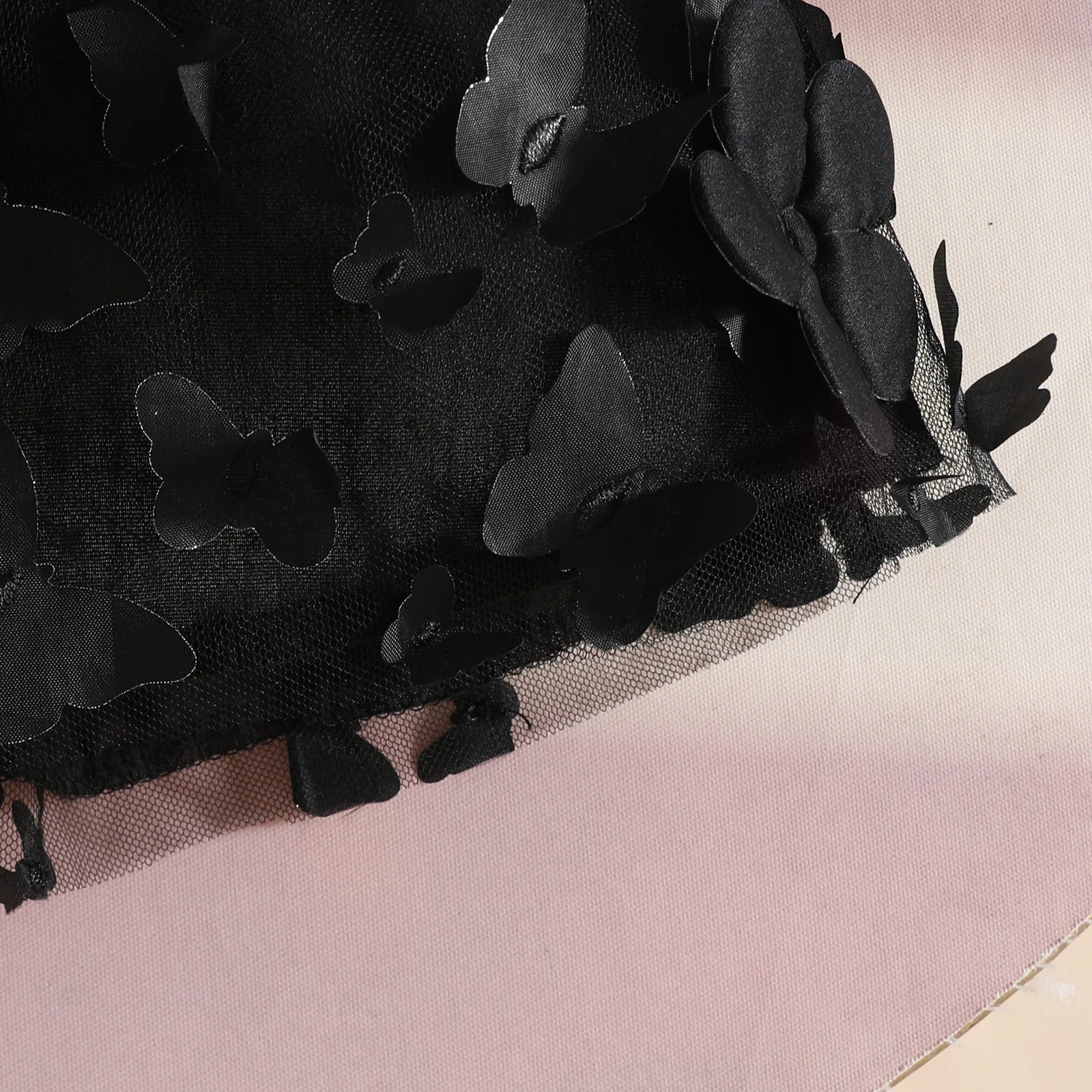 0-2Y Baby Girl Clothes 2Pcs Set Butterfly Tulle Patchwork Bow Baby Dresses for Newborn Girls and Headband Princess Party Outfit