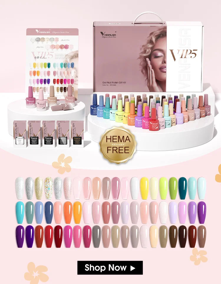 VENALISA Nail Gel Polish Full Coverage Holographic Camouflage Nail Varnish Manicure Lacquer Polish Soak Off UV LED Lacquer 7.5ML