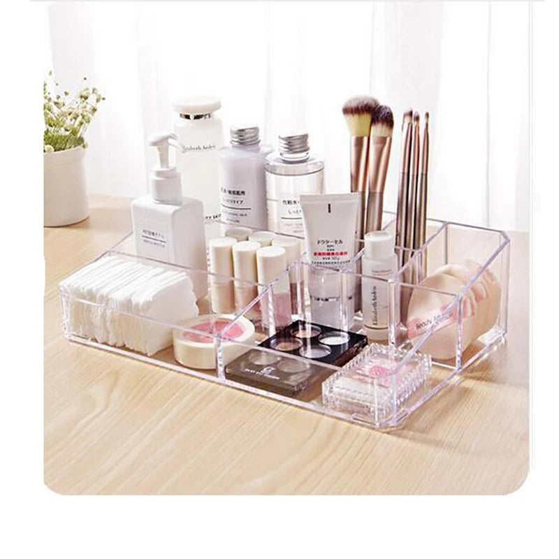 Makeup Organizer Office Organizer Box Cosmetic Plastic Storage Box Desk Bathroom Cosmetic Storage Case Cosmetic Storage Rack