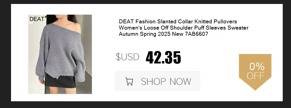 DEAT Fashion Splicing Silhouette Curved Jeans Women's High Waist Loose Wide Leg Denim Pants Autumn New 7A1005