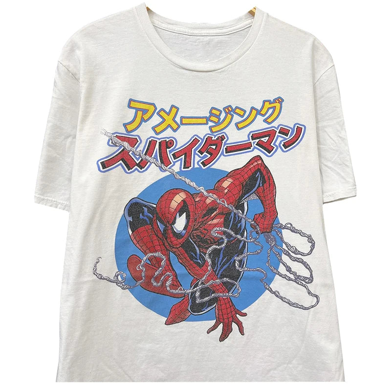 2025 Marvel Series X-Men Movie Printed Men's and Women's American Retro Street Loose Short-sleeved T-shirts Pure Cotton