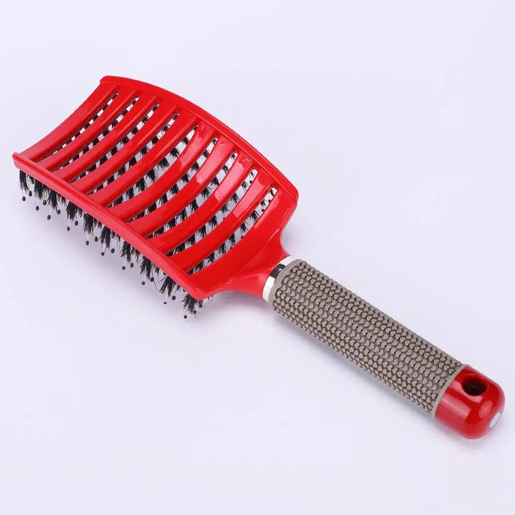 Brosse à cheveux, cheveux bouclés ou mouillés pour femmes, peigne de massage du cuir chevelu, outils de coiffure de salon pour femmes