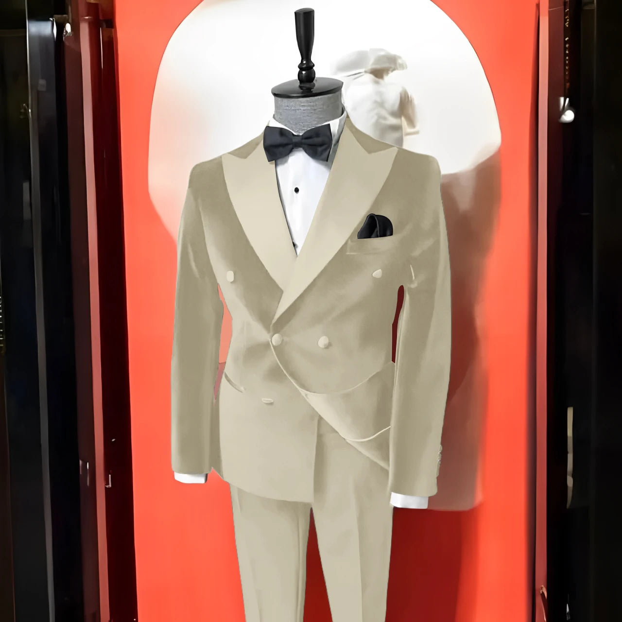 Costume en velours noir 2 pièces