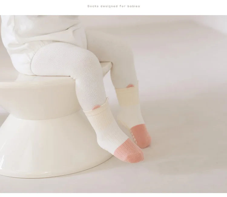 5/3 Pair Anti-Slip Baby Socks For Newborn Babies Anti-slip Socks For Children Comfortable Fit Socks For Baby Accessories Newborn