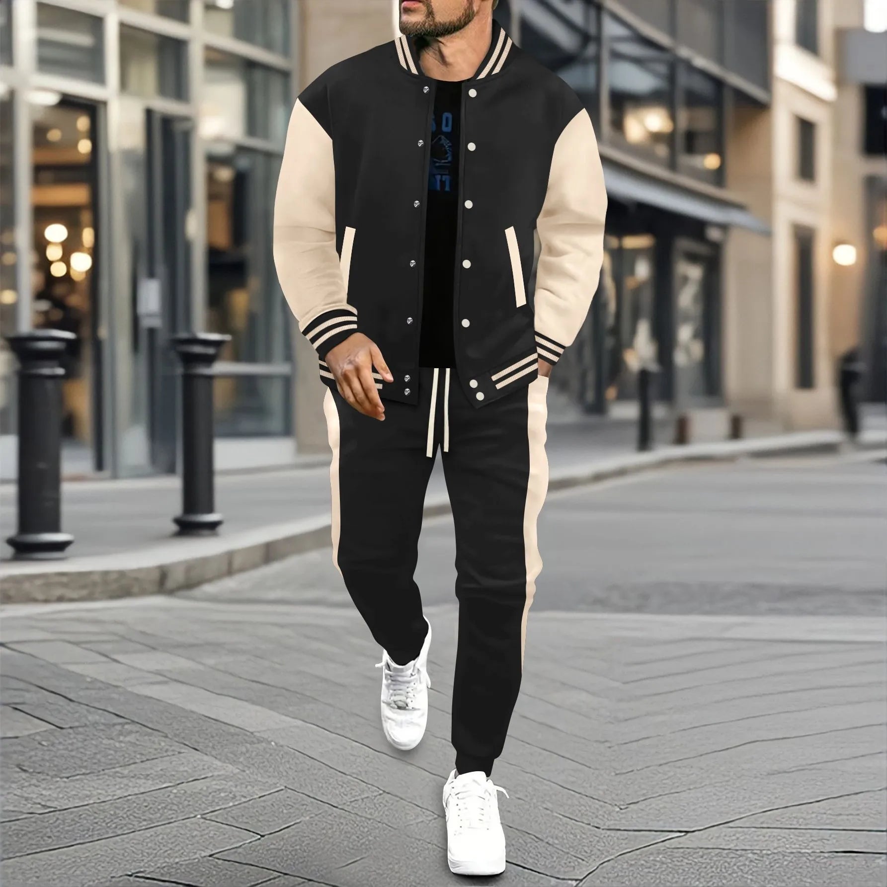 Veste de baseball cardigan Automne/Hiver décontracté et polyvalente