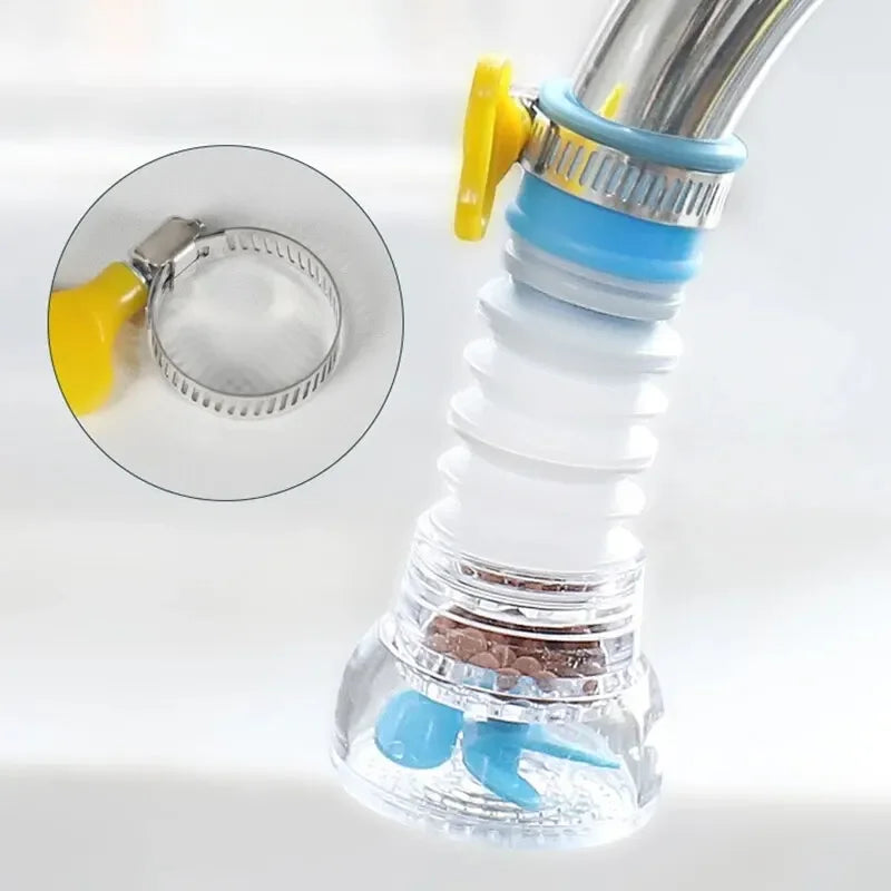 360 Rotation Universal Faucet Bubbler Swivel Water Saving Economizer Head Shower Kitchen Faucet Nozzle Adapter Sink Accessories