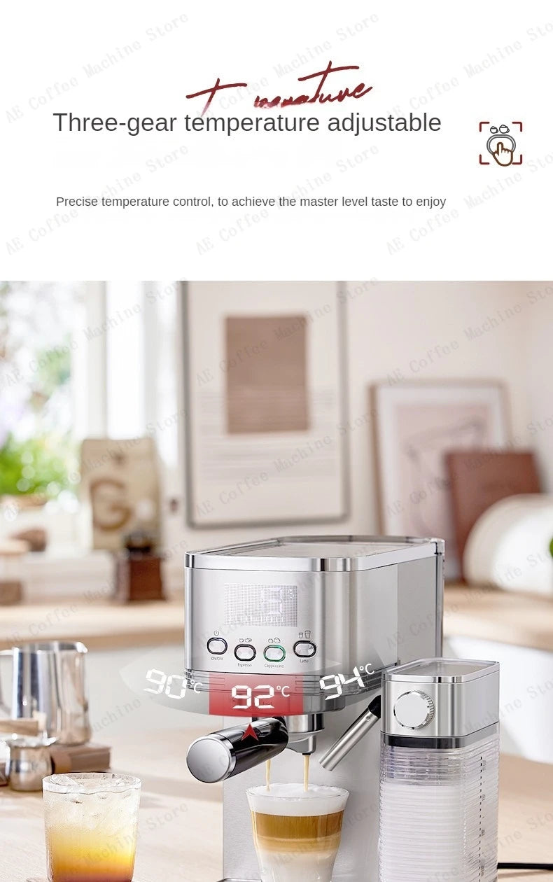 Automatic Coffee and Milk Frother All-in-one Machine 20bar Household Small Espresso Coffee Machine Multi-function Coffee Maker