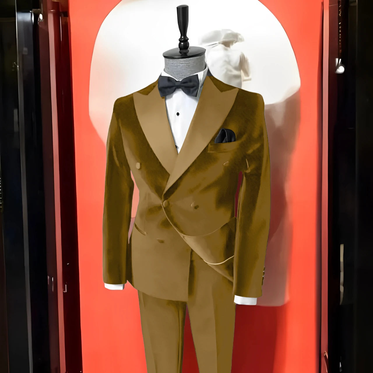 Costume en velours noir 2 pièces