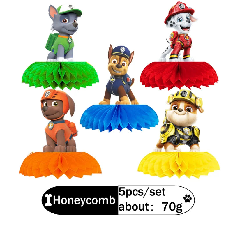 Paw Patrol Birthday Party Decoration Supplies Cartoon Dog PAW Patrol Sky Blue tablecloth napkin sticker balloon Party supplies