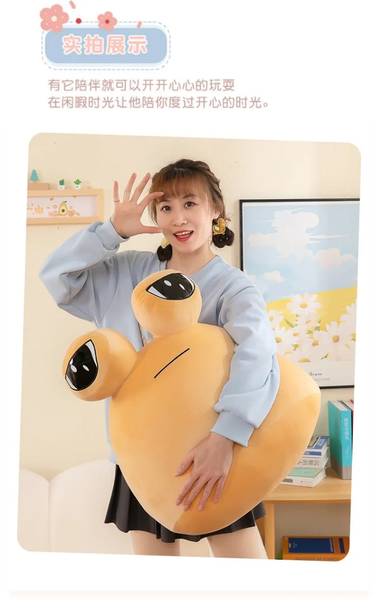 22/30/40/55cm My Pet Alien Pou Big Size Plush Toy Kawaii Alien Pet Dolls Cute Pou Stuffed Toys Soft Pillow Animal Gifts for Kids