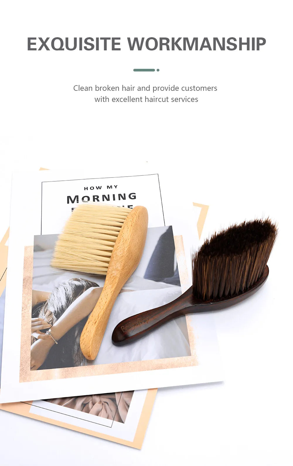 BARBERTOP Brosse à cheveux de nettoyage