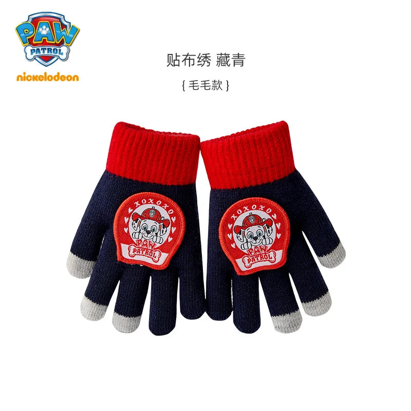 Paw Patrol Kids Gloves Fashion Autumn Winter Knitted Warm Gloves Children Cartoon Outdoor Mittens Boys Girls Accessories Gifts