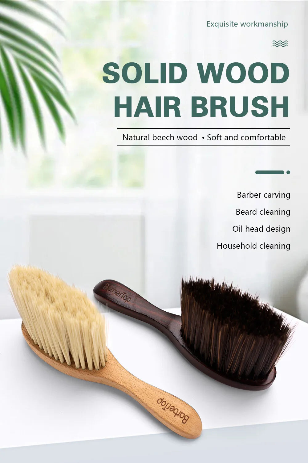 BARBERTOP Brosse à cheveux de nettoyage