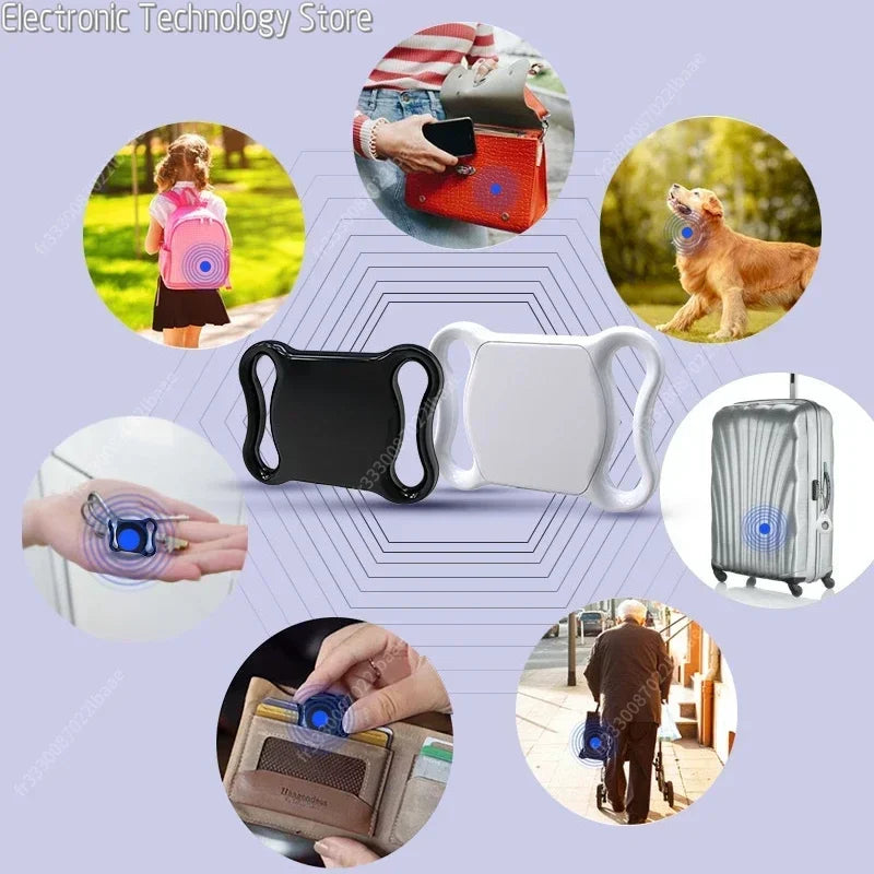 Waterproof Locator Mini GPS Tracker Blue-tooth Wireless Cat and Dog Tracker Smart Animal Finder Pet Positioning Tracker