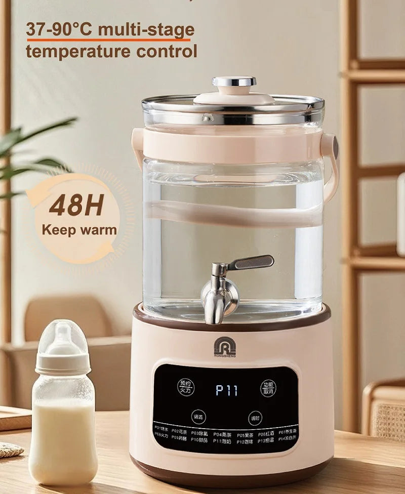 3L Electric Kettle Smart Tea Brewer Large Capacity Office/Commercial Faucet Fruit Tea Bucket Thermostatic Kettle Multi-functiona