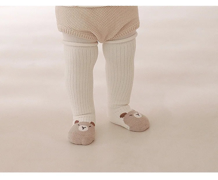 Lawadka Winter Toddler Baby Knee High Socks For Girls Boys Thick Warm Soft Newborn Long Sock Fashion Cartoon Stockings 0-5Years