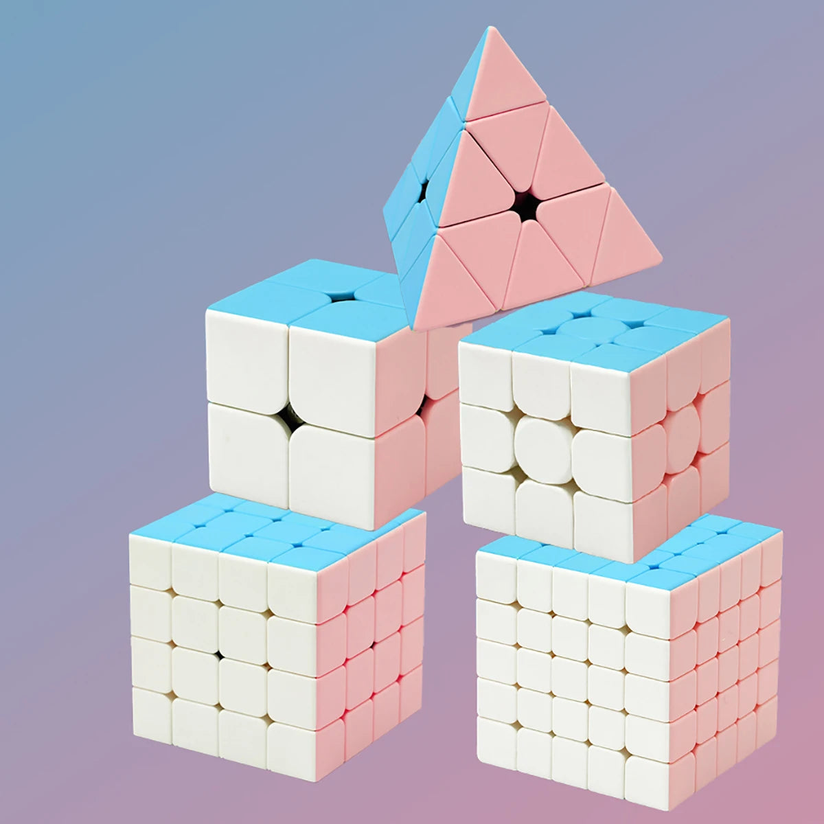 Magic Cube 2x2 3x3 4x4 5x5 pyramid Magic Cube racing stress-relieving puzzle professional smooth speed game children's toy gift