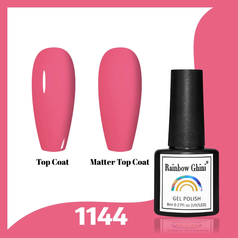 Gel Vernis à ongles semis permanents Paillettes 8Ml 150 couleurs