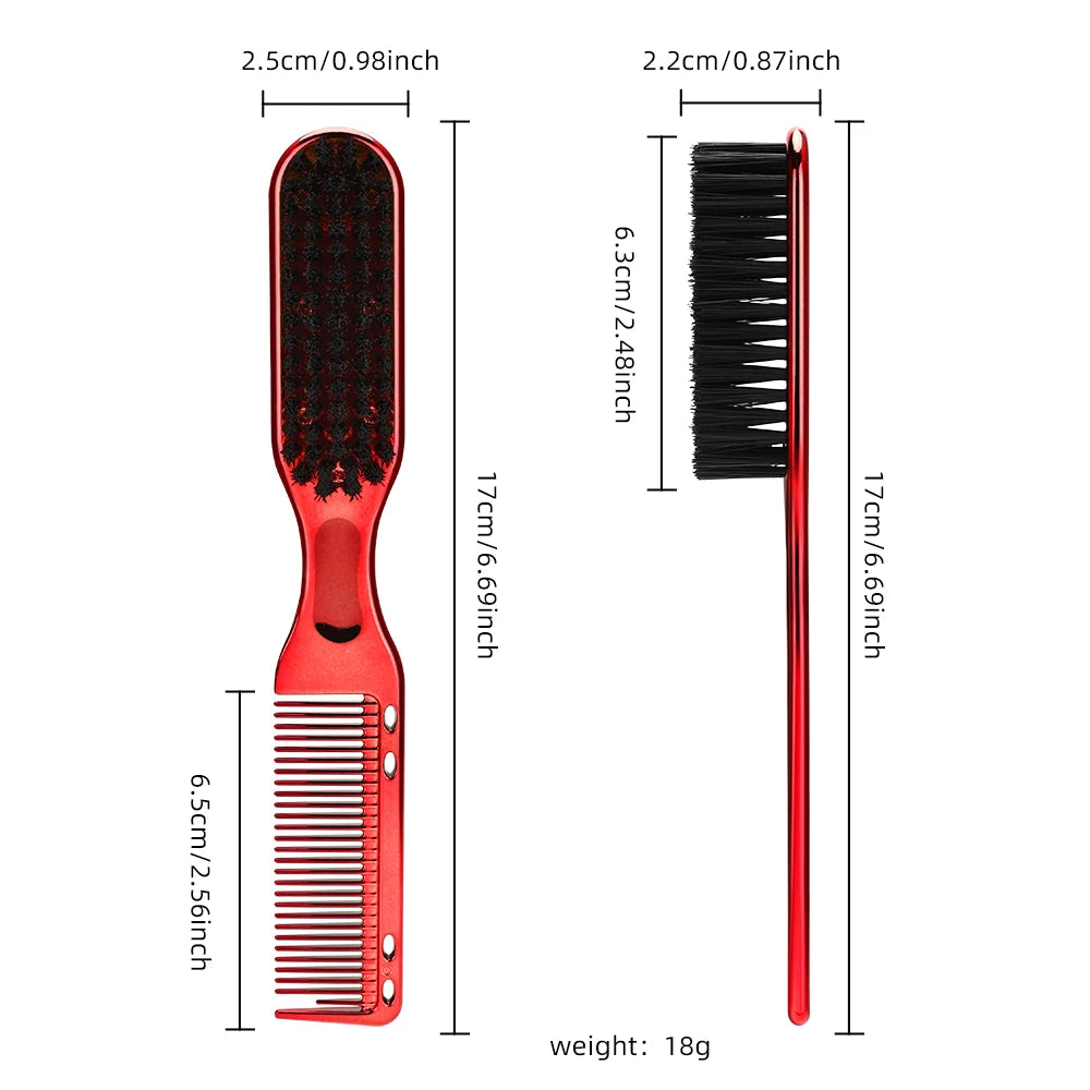 Peigne à barbe de barbier 2en1 8 couleurs
