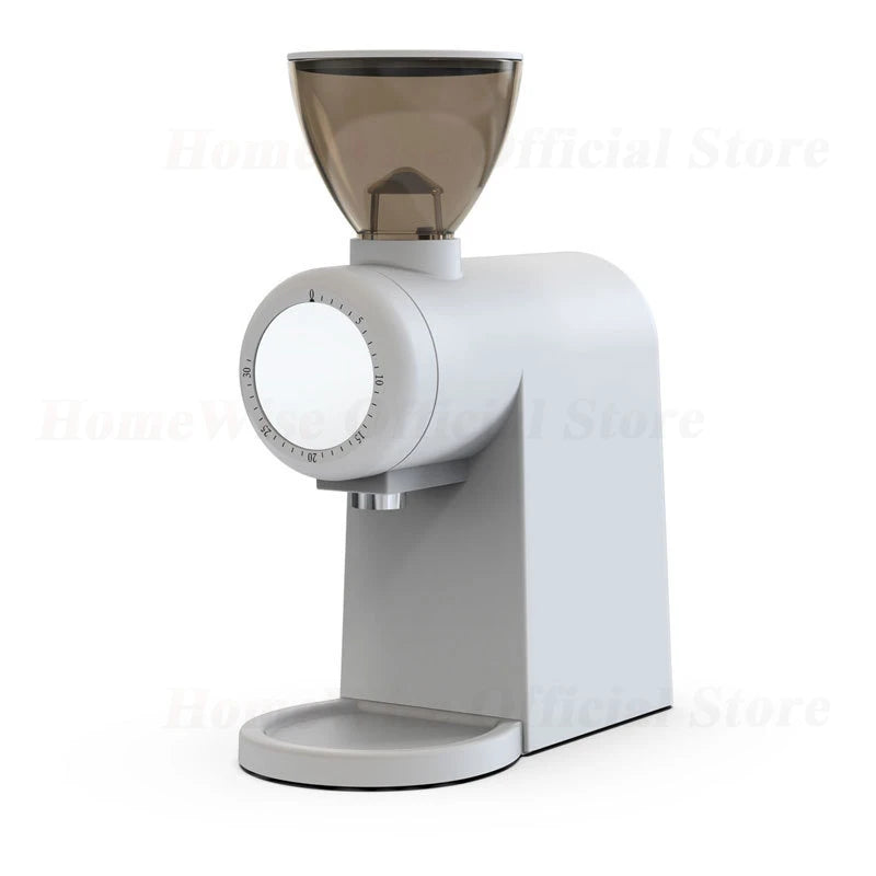 HomeWise G1004A Electric Coffee Grinder 48mm Flat Burr Plasma Anti-Static for Espresso Pour Over French Press Coffee Mill