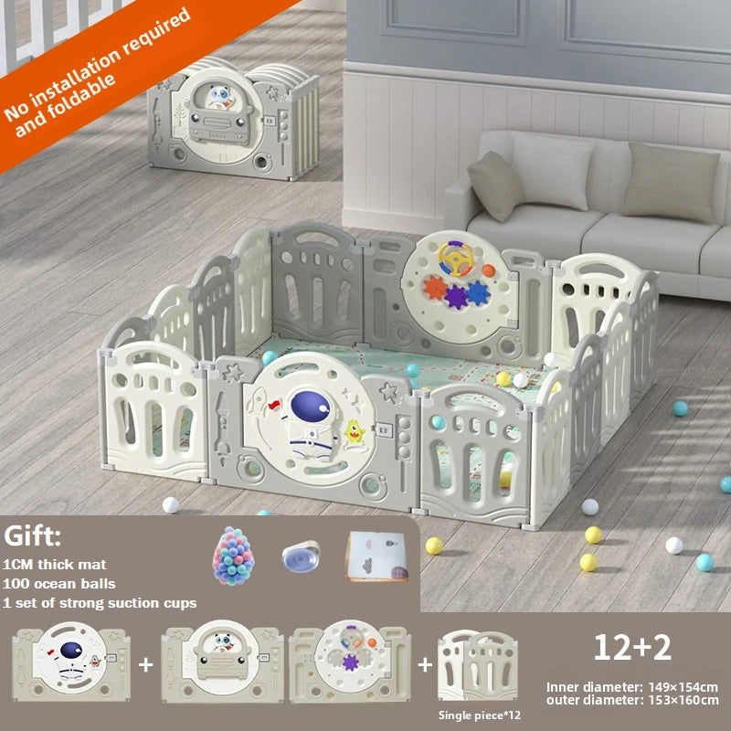 Baby Playpen with basketball hoop Baby playground activities for baby corral for baby Park Safety Fence Baby cot children's playground for baby children's parks ,Collapsible baby playard Large Baby Playard for babies and todd