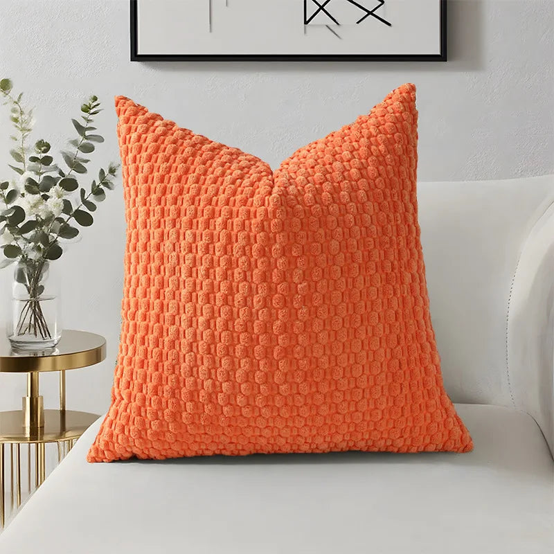 Decorative Sofa Pillow Cover Solid Soft Cushion Cover Home Pillowcase for Living Room Bedroom Sofa Decoration 45*45 50*50 40*40