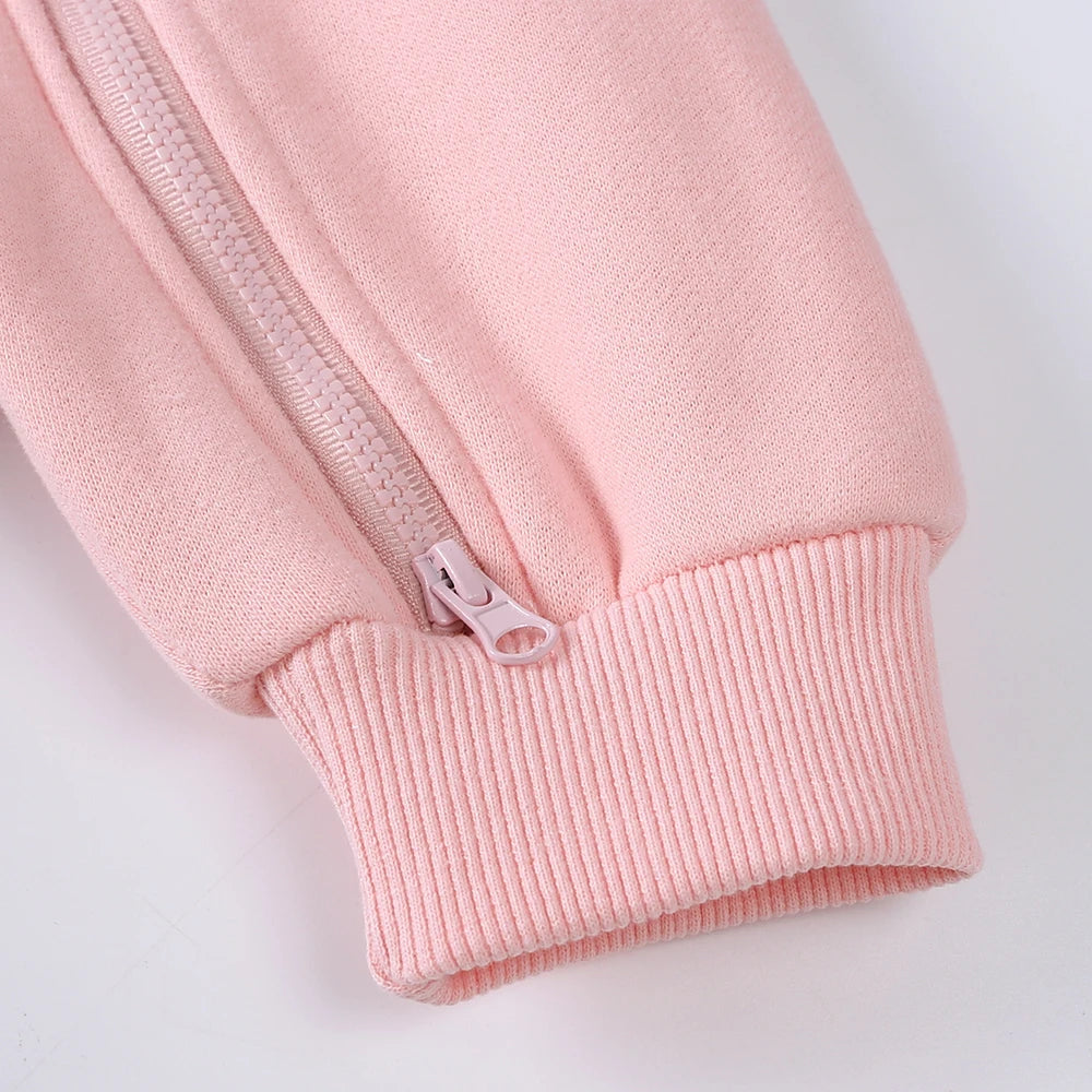 2025 Newborn Baby Romper Warm Clothes Winter Thicken Fleece Hooded Bear Onesie Toddler Boy Girl Jumpsuits Infant Pajamas