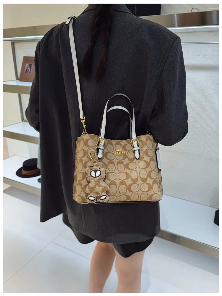 Designer New Luxury Fashion Handbag Women Casual Large Capacity Tote Bag Trendy Print Shoulder Crossbody Purse