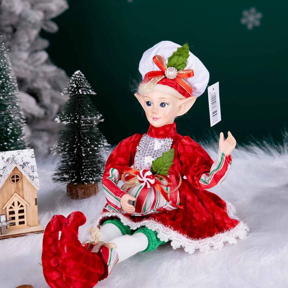 Hanging Decoration Navidad Natal 2025 New Year Gifts Elf Boy Dolls with Mask Christmas Tree Pendant Ornaments Elf Gifts