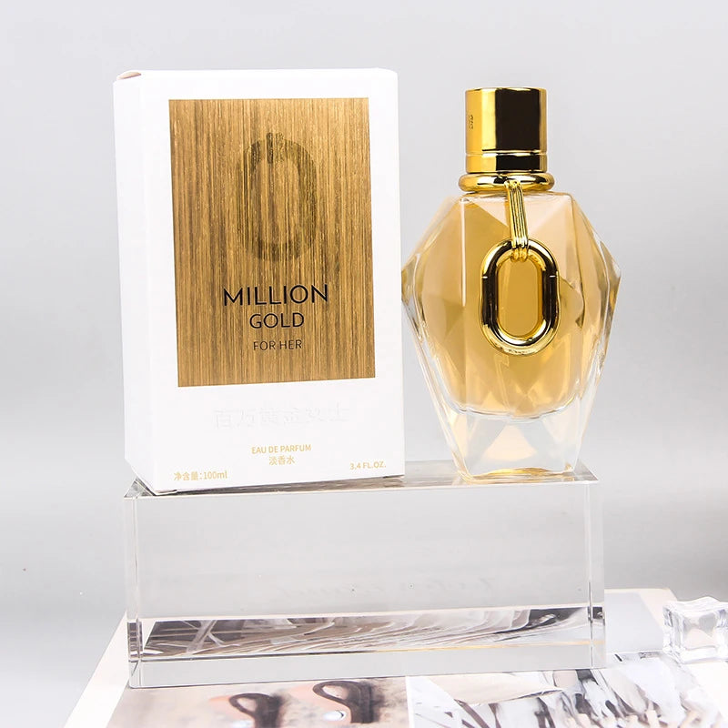 Popular Unisex Golden Million Perfume Sweet Woody Floral Romantic Fragrance Lasting Charm Temptation Sexy Date Million Perfume