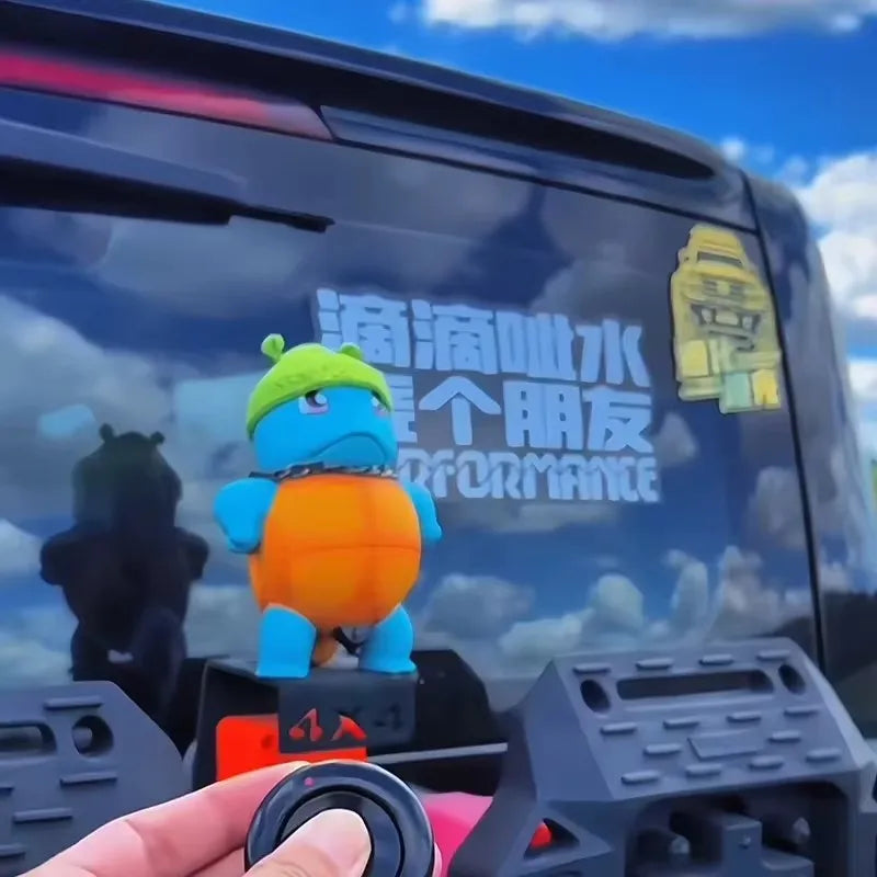 New Popular Toys Anime Will Spray Water Jenny Car Accessories Spray Water Big Size Proud And Cute Model Toys Car Squirtle Orname