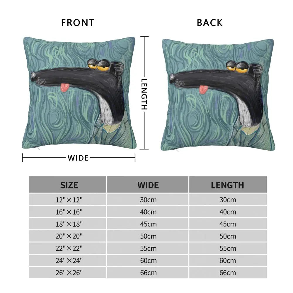 Custom Cute Whippet Greyhound Pillow Case Decor Home Hound Dog Luxury Cushion Cover Car Pillowcase