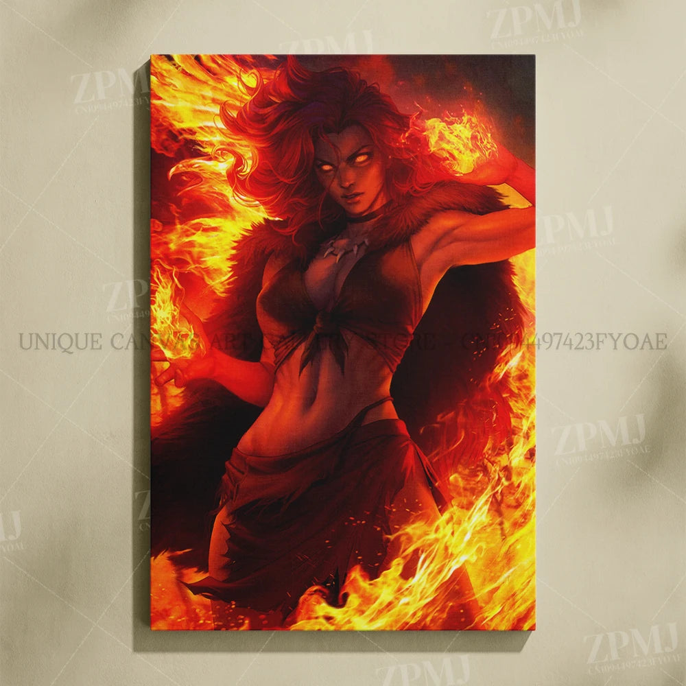 Marvel Comics Female Characters Canvas Pictures Home Decoration Paintings Poster HD Prints Wall Art The Avengers Room Frameless