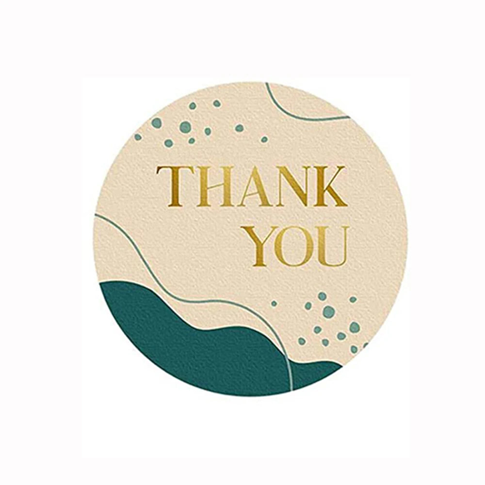 100-500pcs Thank You Sticker Holiday Decor Sticker Wedding Party Gift Sticker Birthday Gift Box Sticker Baking Labels
