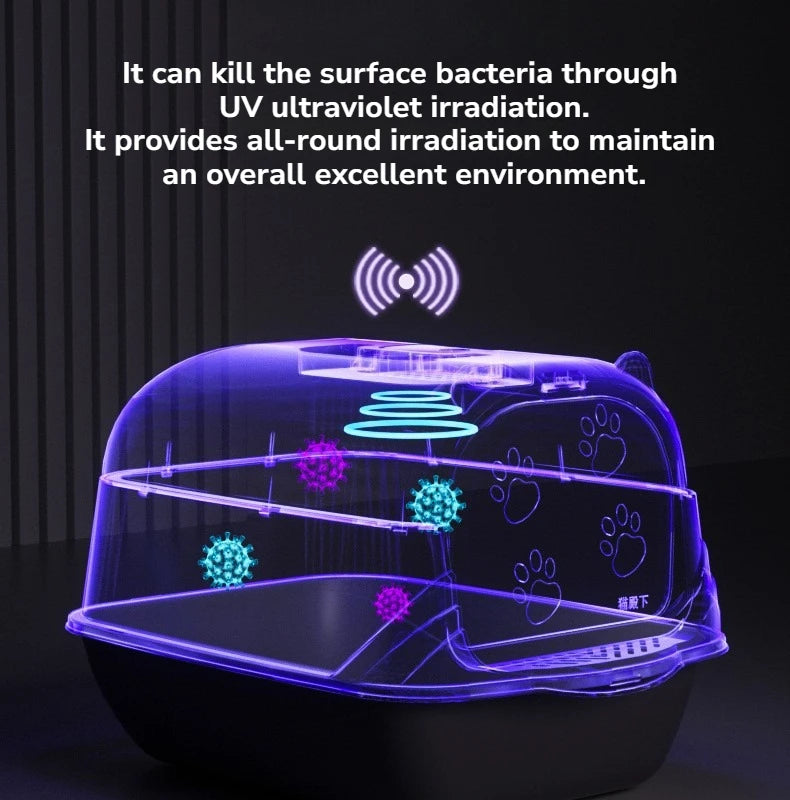 2.0Cat litter box special ultraviolet lamp long-term sterilization，UV all-round irradiation