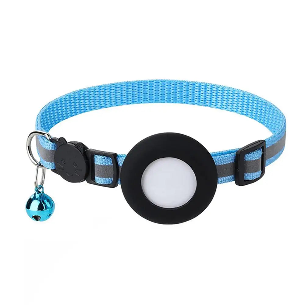 Pet GPS Bluetooth With Bell Cute Reflective Night Cat Address Footprint Collar Pendant Tracking Dog Bird Anti-Lost O9M7