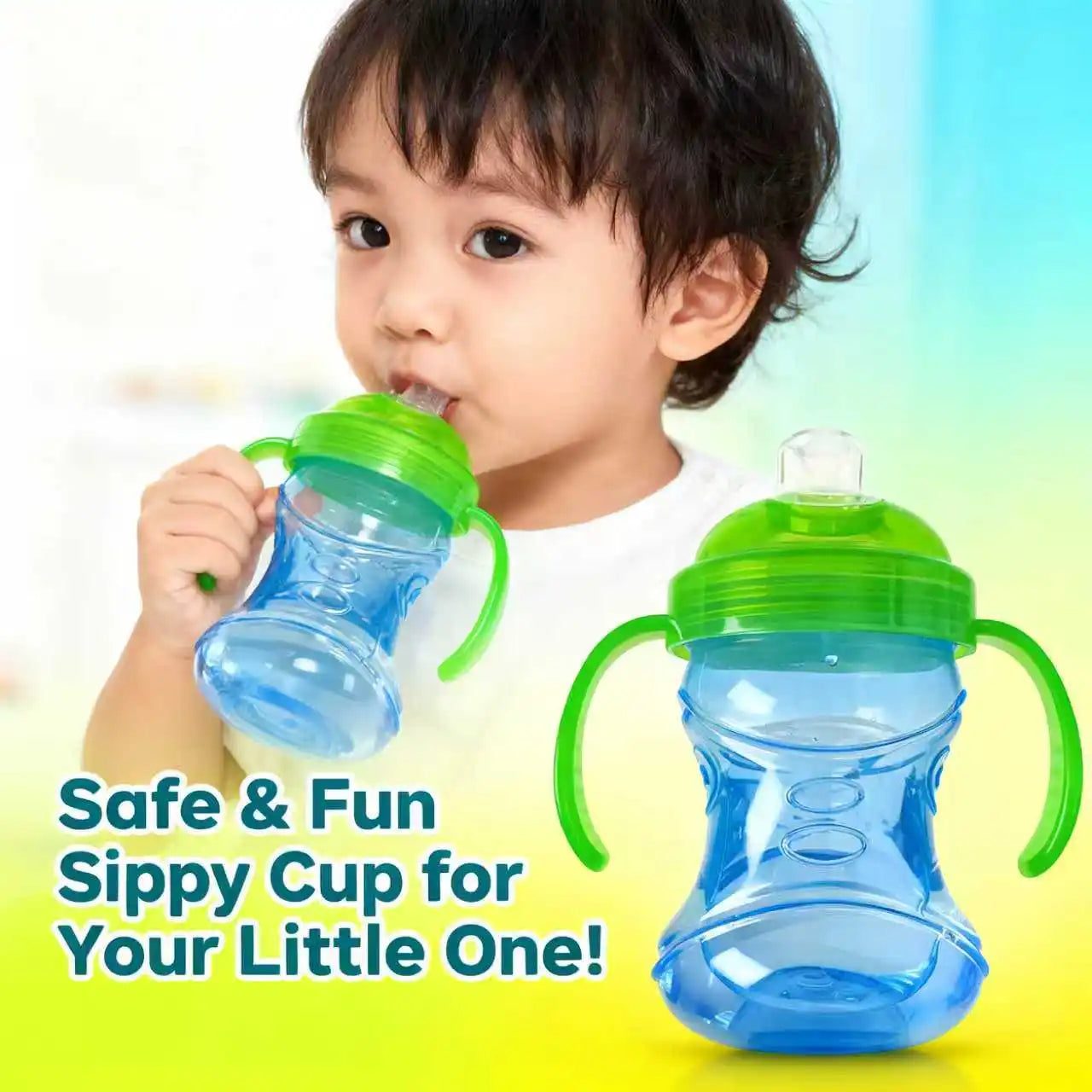 270ml children learn to drink cup anti bucking duck mouth cup baby more than one year old direct drinking milk cup